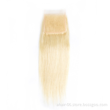 613 Human Hair Closure, 100% Human Hair 613 Closure, 613 Blonde Closure